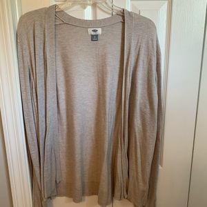Old Navy oatmeal colored cardigan